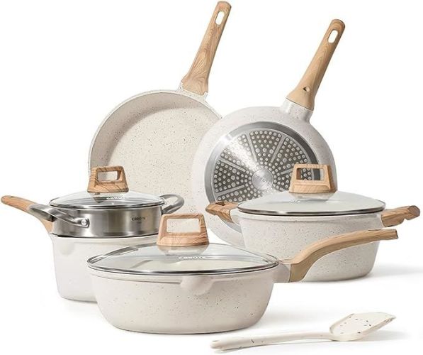 Carote Nonstick Granite Cookware Sets 10 Pcs Stone Cookware Set,non stick frying pan set , pots and pans set